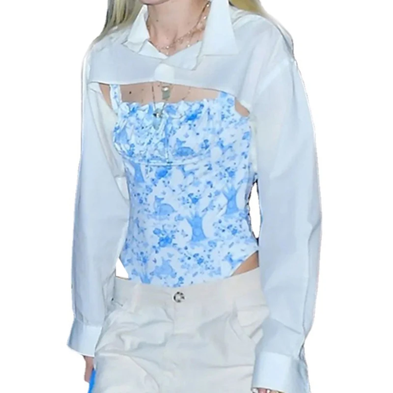 Women Casual Lapel Cropped Top Blouse Thin Sun Protection Summer Beach Tee Shirt Button Decor Cardigan for Young Girls
Women Casual Lapel Cropped Top Blouse Thin Sun Protection Summer Beach Tee Shirt Button Decor Cardigan for Young Girls