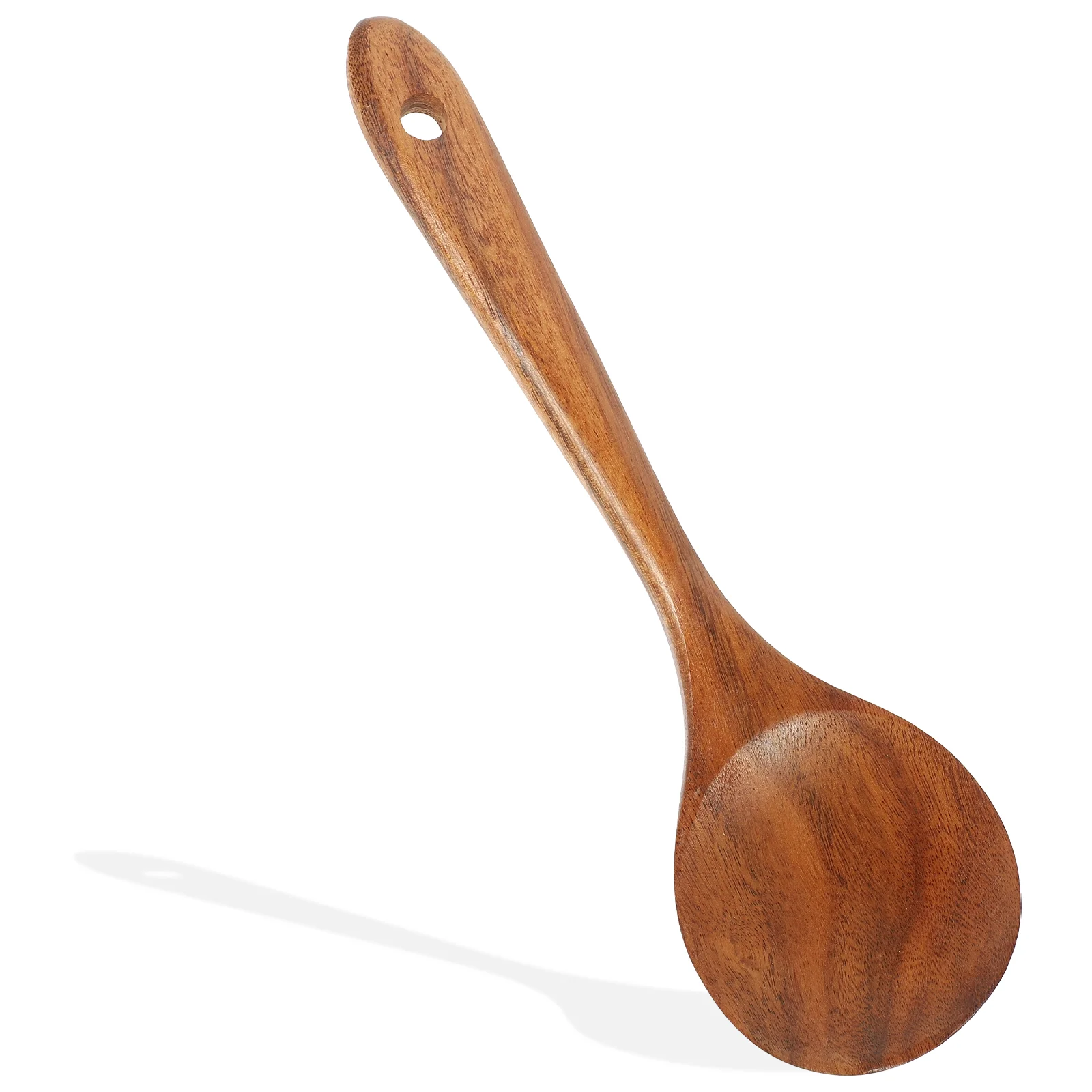 

Spoon Wooden Soup Wood Ladle Honey Stirring Salad Serving Mixing Cookinghandle Porridge Natural Scoop Tea Asian Servers Reusable