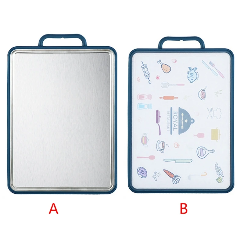 Stainless SteeDouble Side Cutting Board, Kitchen With 2 in 1 Large Cutting Board
Stainless SteeDouble Side Cutting Board, Kitchen With 2 in 1 Large Cutting Board