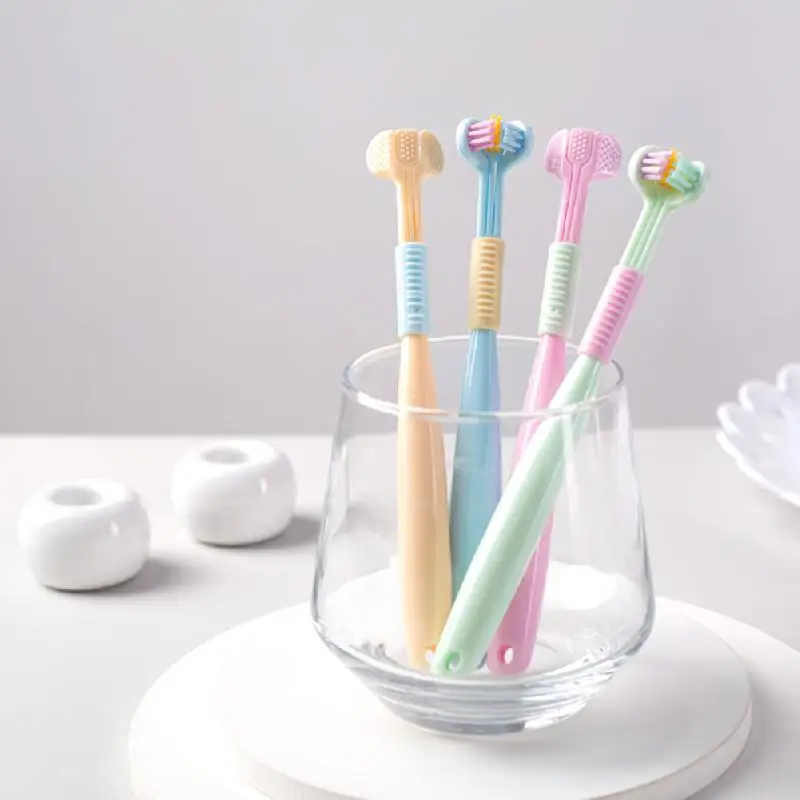 360 Degree Three-sided Soft Bristle Toothbrush Oral Care Safety Toothbrush Teeth Deep Cleaning For 4-12Yrs Children Oral Care
360 Degree Three-sided Soft Bristle Toothbrush Oral Care Safety Toothbrush Teeth Deep Cleaning For 4-12Yrs Children Oral Care