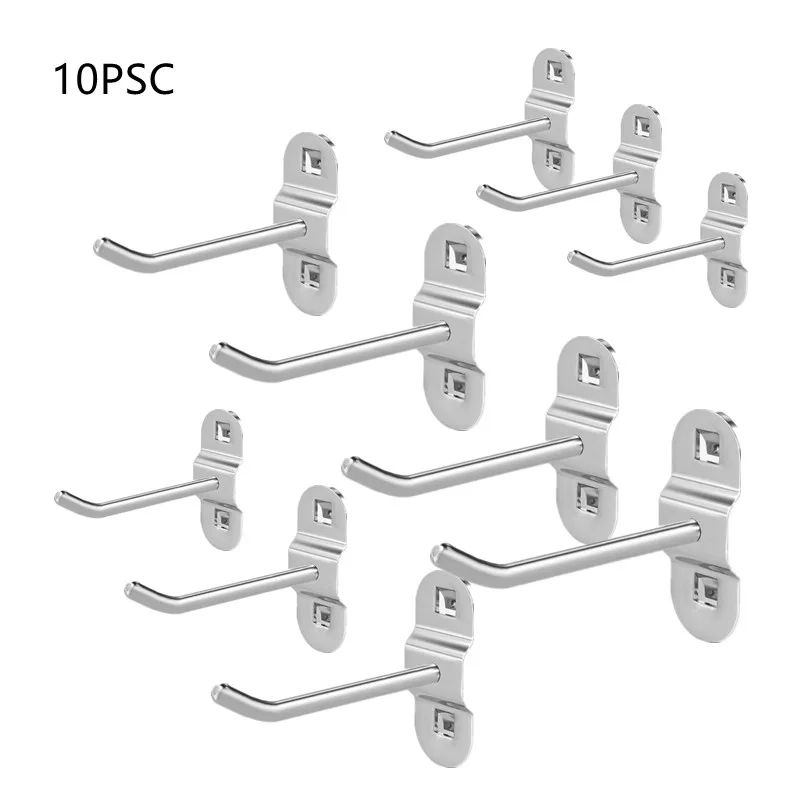 10PCS Tool Hanging Hook Metal Display Rack Metal Shop Good Shelf Hooks Thickening Square Hole Plate Tool Household Kitchen Hooks 
10PCS Tool Hanging Hook Metal Display Rack Metal Shop Good Shelf Hooks Thickening Square Hole Plate Tool Household Kitchen Hooks