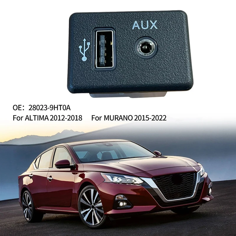 USB+AUX Dual Interface Module Auxiliary Audio Plug Charge USB Port For Nissan Altima 795405024 28023-9HT0A
USB+AUX Dual Interface Module Auxiliary Audio Plug Charge USB Port For Nissan Altima 795405024 28023-9HT0A
