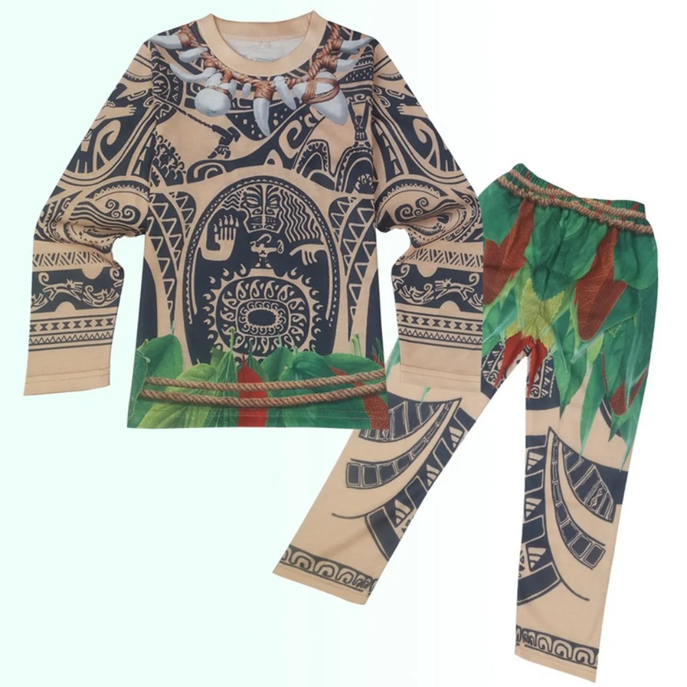 Kids Maui Skin Tattoo Clothes Moana Pajamas Vaiana Cosplay Winter Child Boutique Clothing Children Costume Boys SleepWear 2-10Y
Kids Maui Skin Tattoo Clothes Moana Pajamas Vaiana Cosplay Winter Child Boutique Clothing Children Costume Boys SleepWear 2-10Y