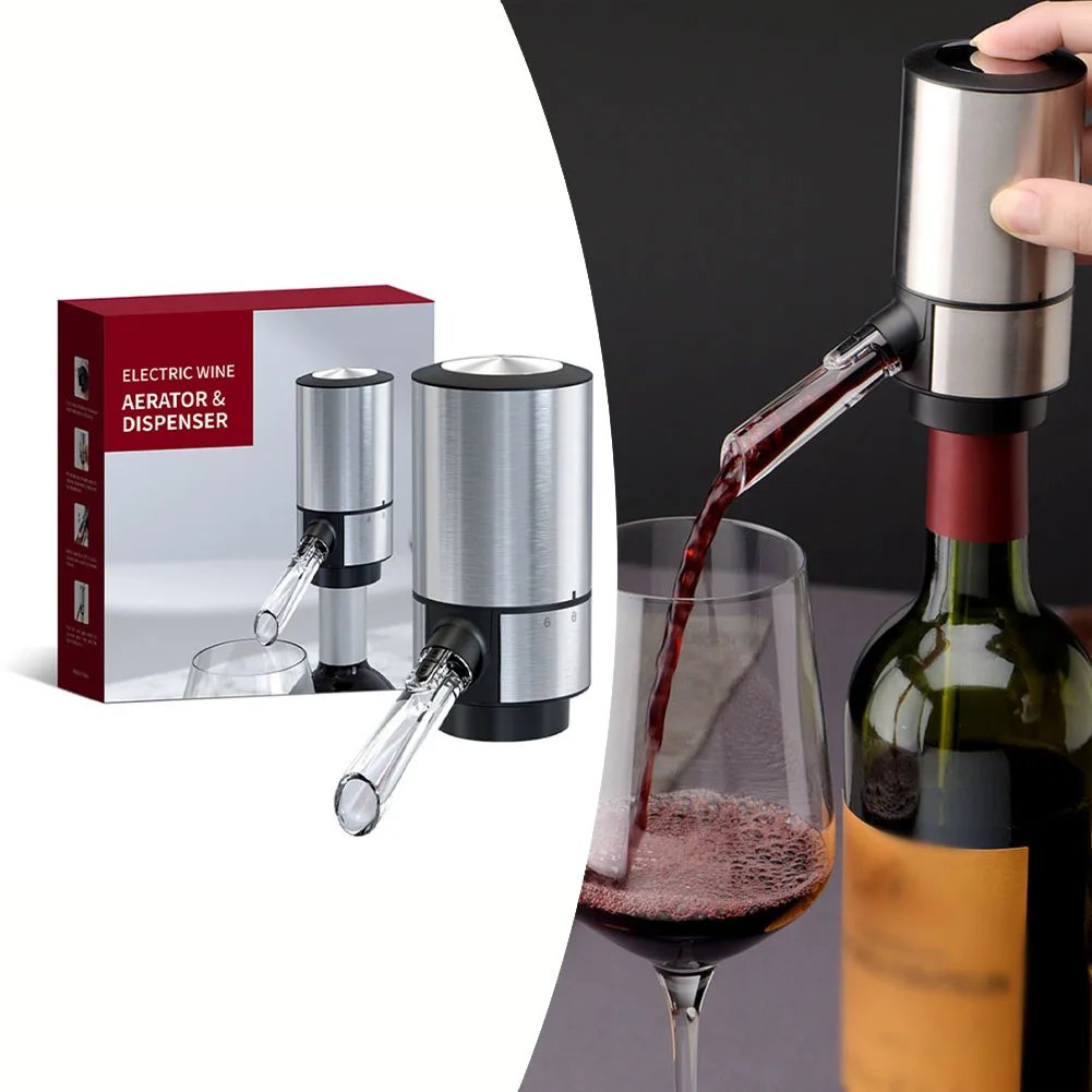 Electric Wine Aerator Dispenser One-touch Automatic Wine Decanter Pump Wine Aeration For Bar Party Accessories
Electric Wine Aerator Dispenser One-touch Automatic Wine Decanter Pump Wine Aeration For Bar Party Accessories