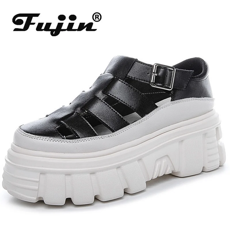 Fujin 2022 Summer Genuine Leather Women Sandals Height Increasing Shoes Platform Sandals for Women 7cm
Fujin 2022 Summer Genuine Leather Women Sandals Height Increasing Shoes Platform Sandals for Women 7cm