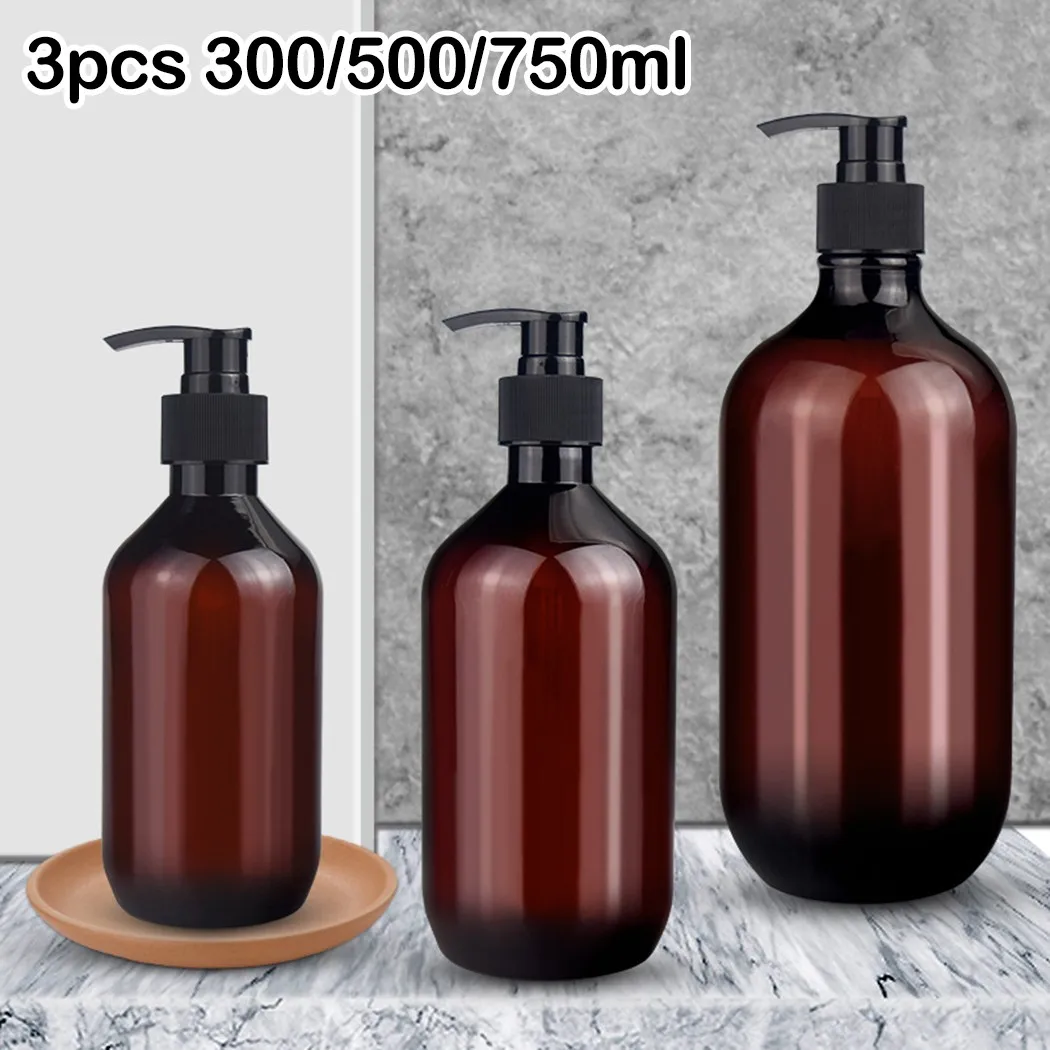300ml / 500ml / 750ml Shampoo Bottle 3pcs With Pump Head PET Round Shoulder Brand New
300ml / 500ml / 750ml Shampoo Bottle 3pcs With Pump Head PET Round Shoulder Brand New