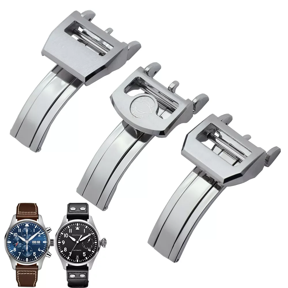 18mm Quality Stainless Steel Deployment Folding Clasp for IWC Mark LE PETIT PRINCE Big PILOT Spitfire Timezon Portuguese Bracele
18mm Quality Stainless Steel Deployment Folding Clasp for IWC Mark LE PETIT PRINCE Big PILOT Spitfire Timezon Portuguese Bracele
