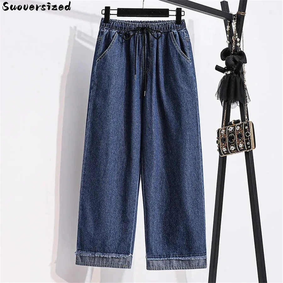 High Waist Ankle-length Straight Jeans Lace Up Wide Leg Denim Pants Women Baggy Pantalones Blue Vaquero Oversize 5xl Trouser New
High Waist Ankle-length Straight Jeans Lace Up Wide Leg Denim Pants Women Baggy Pantalones Blue Vaquero Oversize 5xl Trouser New