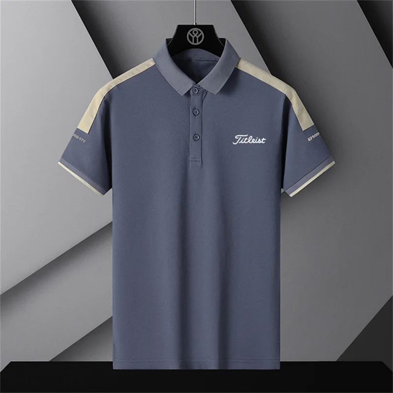 Men's Golf Clothing Fashion Korean Version Slim Fit Stitch Collar Collar Half-Sleeved T-Shirt Golf T-Shirt
Men's Golf Clothing Fashion Korean Version Slim Fit Stitch Collar Collar Half-Sleeved T-Shirt Golf T-Shirt