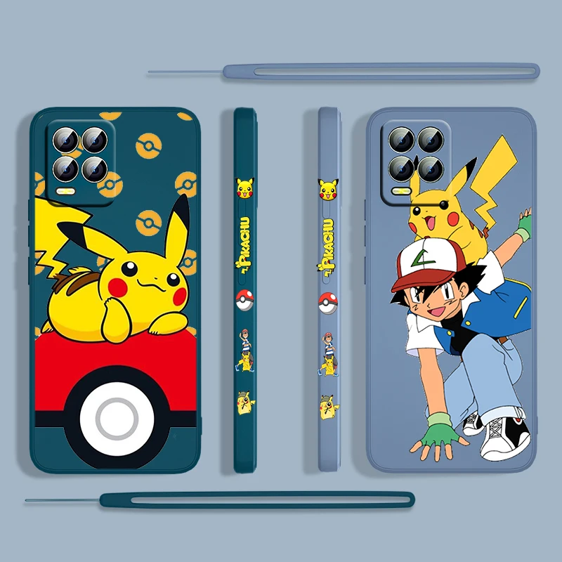 Cartoon Pikachu Anime Cute For OPPO Realme 50i 50A 9i 8i 6 Pro Find X3 Lite NEO GT Master A9 A5 Liquid Left Rope Phone Case Capa
Cartoon Pikachu Anime Cute For OPPO Realme 50i 50A 9i 8i 6 Pro Find X3 Lite NEO GT Master A9 A5 Liquid Left Rope Phone Case Capa
