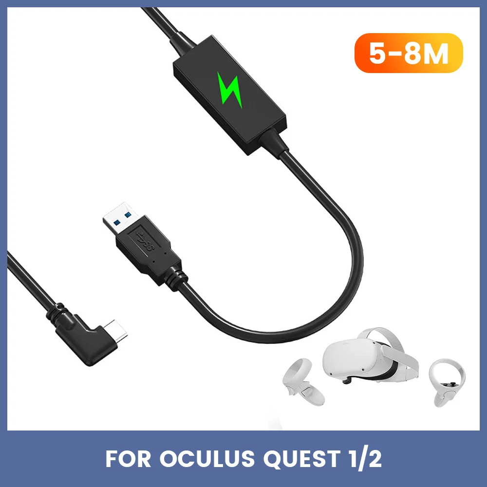 Link Cable for Pico3/Pico4 Data Transfer Line Quick Charging Cable Line for Oculus Quest 2/Meta quest pro VR Accessories
Link Cable for Pico3/Pico4 Data Transfer Line Quick Charging Cable Line for Oculus Quest 2/Meta quest pro VR Accessories