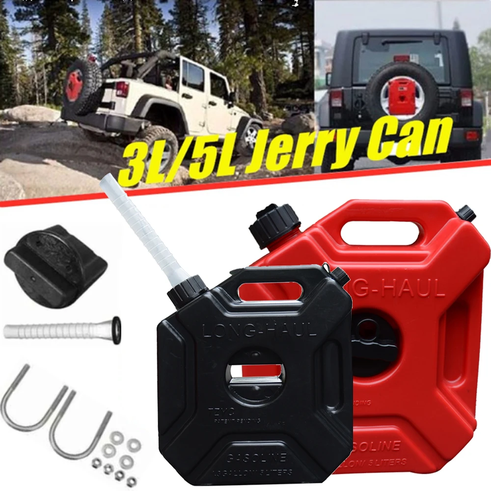 

3/5L Fuel Tanks Petrol Cans Car Jerry Can Mount Motorcycle Jerrycan Gas Can Gasoline Oil Container fuel Canister For BMW Atv SUV