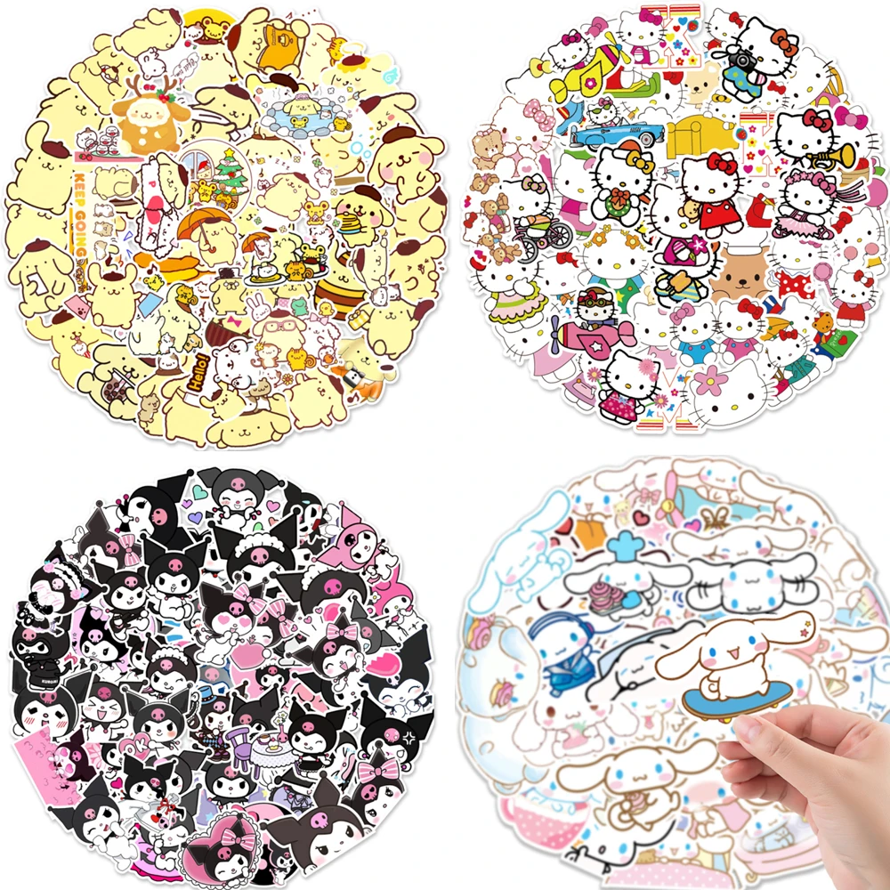 50Pcs Sanrio Hello Kitty Stickers Kulomi Cinnamoroll Anime Stickers Graffiti Decals Laptop Skateboard Waterproof Kid Toys
50Pcs Sanrio Hello Kitty Stickers Kulomi Cinnamoroll Anime Stickers Graffiti Decals Laptop Skateboard Waterproof Kid Toys