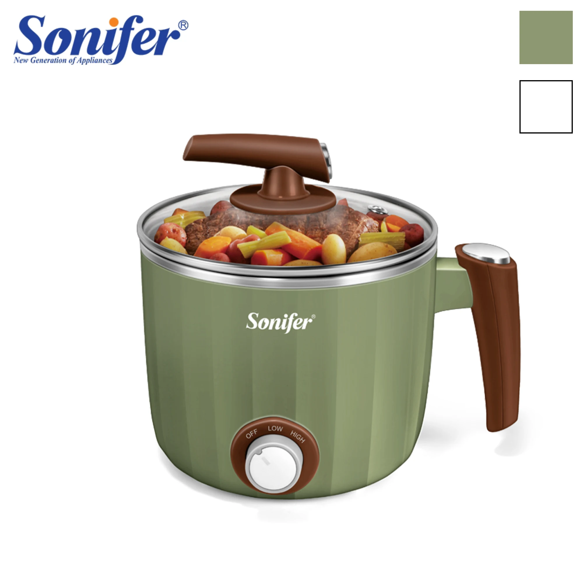 Многофункциональная электрическая плита, портативная сковорода, складной горячий горшок, умная рисоварка с керамическим покрытием Sonifer
Многофункциональная электрическая плита, портативная сковорода, складной горячий горшок, умная рисоварка с керамическим покрытием Sonifer