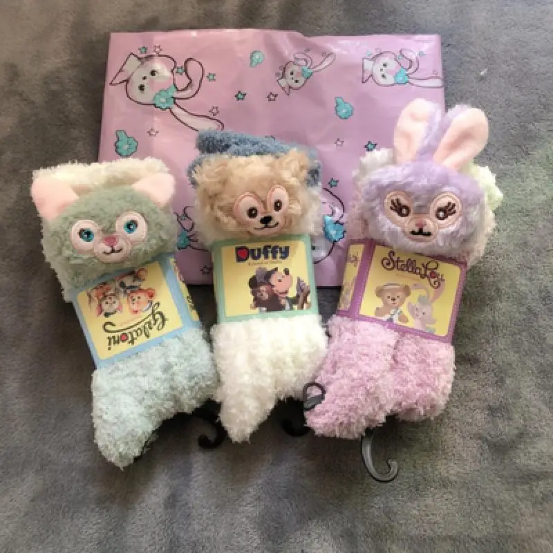 Милые плюшевые носки Kawaii Disney Cute Stellalou Duffy Bear зимние теплые носки домашние напольные фотоигрушки для девочек
Милые плюшевые носки Kawaii Disney Cute Stellalou Duffy Bear зимние теплые носки домашние напольные фотоигрушки для девочек