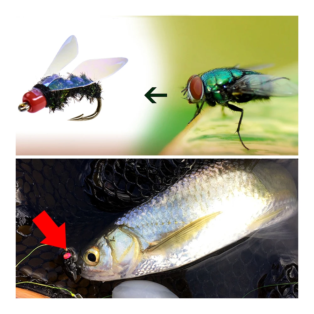 Bionic Fly Lure Bait Fly Hook Winged Insect Bait White Strips Turn Up Your Mouth Sea Bass Predatory Freshwater Bait
Bionic Fly Lure Bait Fly Hook Winged Insect Bait White Strips Turn Up Your Mouth Sea Bass Predatory Freshwater Bait