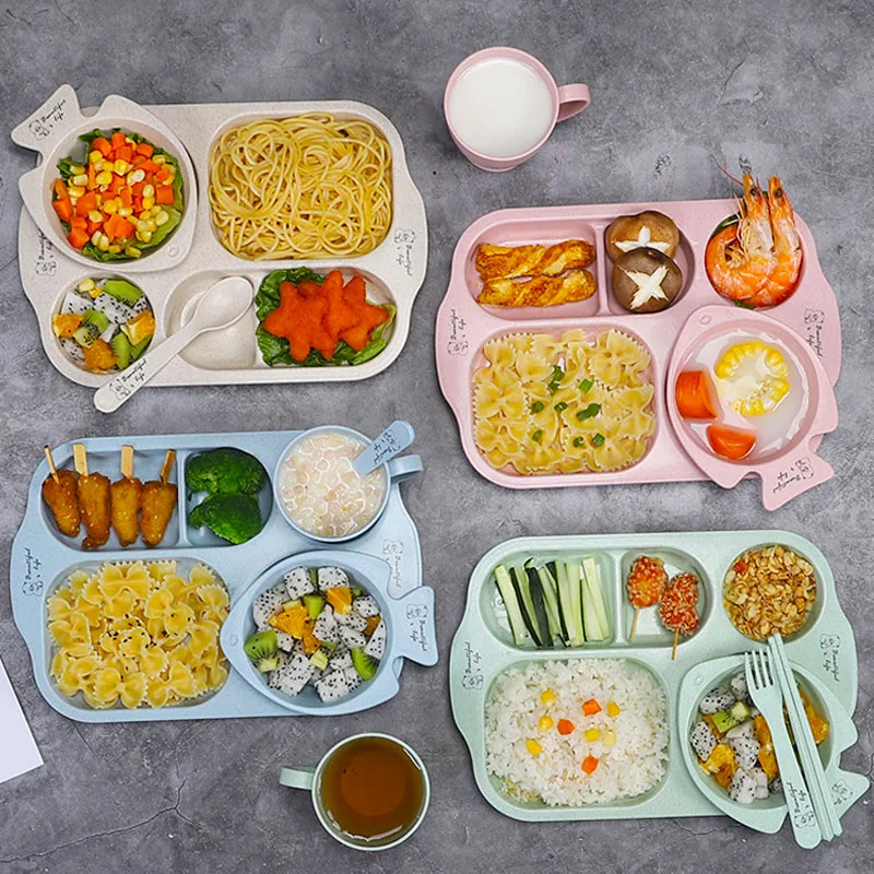 6Pcs/Set Children Baby Feeding Tableware Set Cartoon Plate Kid Dishes Children Dinnerware Anti-hot Training Food Bowl Spoon Fork
6Pcs/Set Children Baby Feeding Tableware Set Cartoon Plate Kid Dishes Children Dinnerware Anti-hot Training Food Bowl Spoon Fork