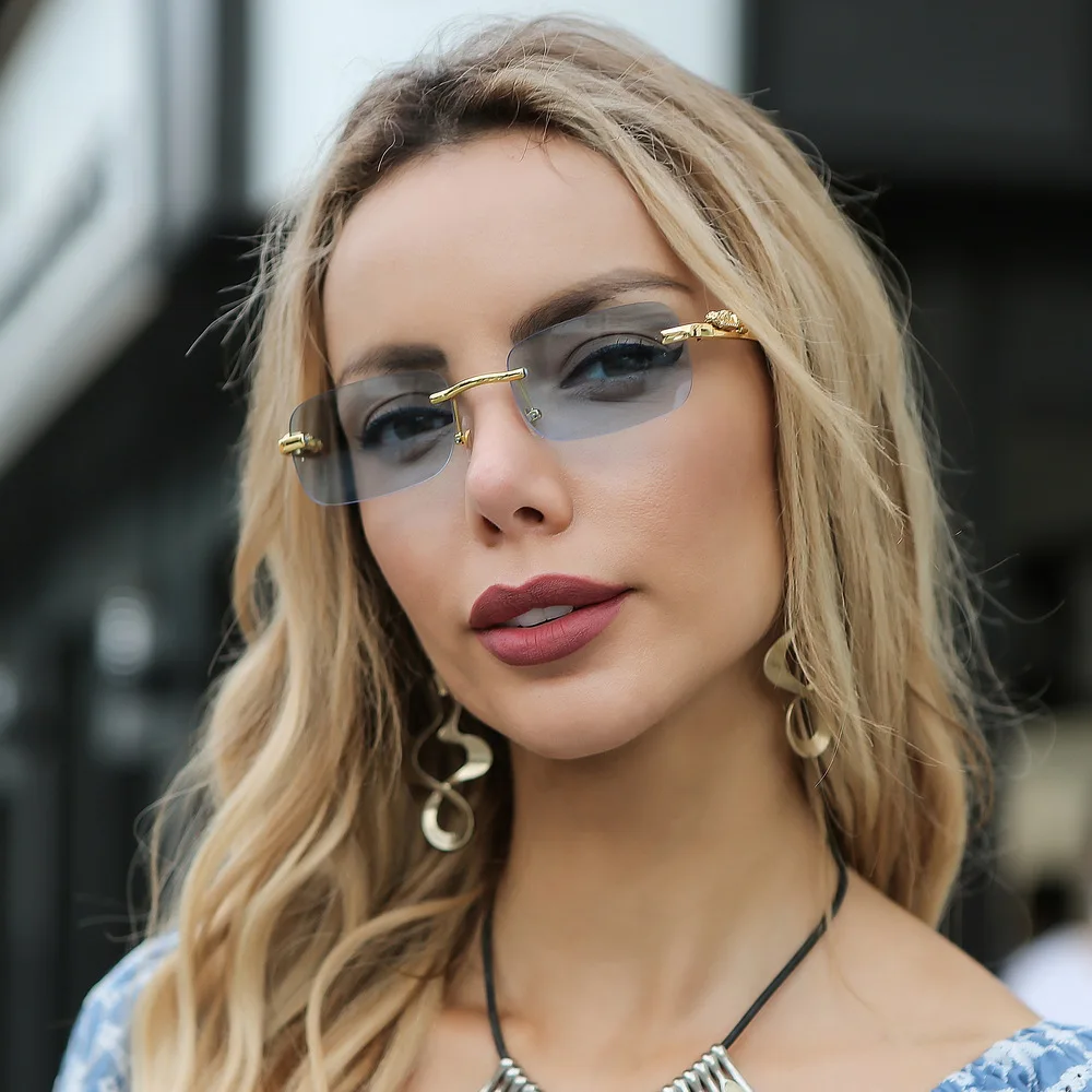 2022 classic new women's rimless rectangular sunglasses unisex square rimless sunglasses ultra light uv400
2022 classic new women's rimless rectangular sunglasses unisex square rimless sunglasses ultra light uv400