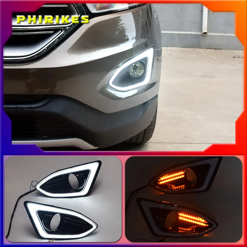 Светодиодный ные ходовые огни для Ford Edge 2015 2016, 2 шт., 12 В, водонепроницаемые желтые Противотуманные фары с отверстием для противотуманной фары
Светодиодный ные ходовые огни для Ford Edge 2015 2016, 2 шт., 12 В, водонепроницаемые желтые Противотуманные фары с отверстием для противотуманной фары
