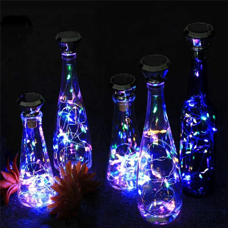 Solar Wine Bottle Cork Lights 2M 20Leds Copper Wire Fairy String Lights for Wedding New Year Party Vase Garland Decor,B
Solar Wine Bottle Cork Lights 2M 20Leds Copper Wire Fairy String Lights for Wedding New Year Party Vase Garland Decor,B