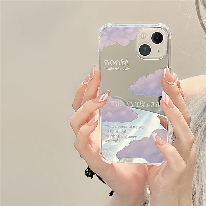 Pink Cloud Mirror Phone Case For iPhone 14 12 13 11 8 7 6 Plus Pro MAX XR X XS Soft TPU Silicone Shockproof Bumper Cover Girls 
Pink Cloud Mirror Phone Case For iPhone 14 12 13 11 8 7 6 Plus Pro MAX XR X XS Soft TPU Silicone Shockproof Bumper Cover Girls