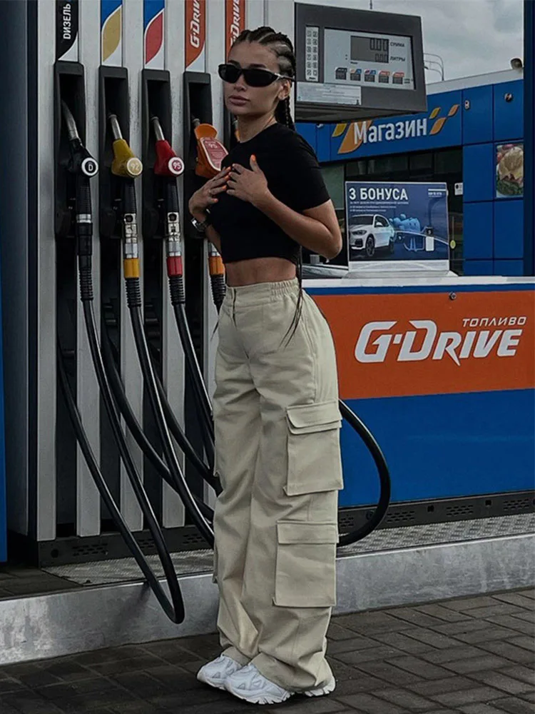 Pockets Sexy Loose Soild Baggy Pants For Women Clothes Casual Hip Hop Y2k Zipper Pantalones Mujer Streetwear Cargo Trousers
Pockets Sexy Loose Soild Baggy Pants For Women Clothes Casual Hip Hop Y2k Zipper Pantalones Mujer Streetwear Cargo Trousers