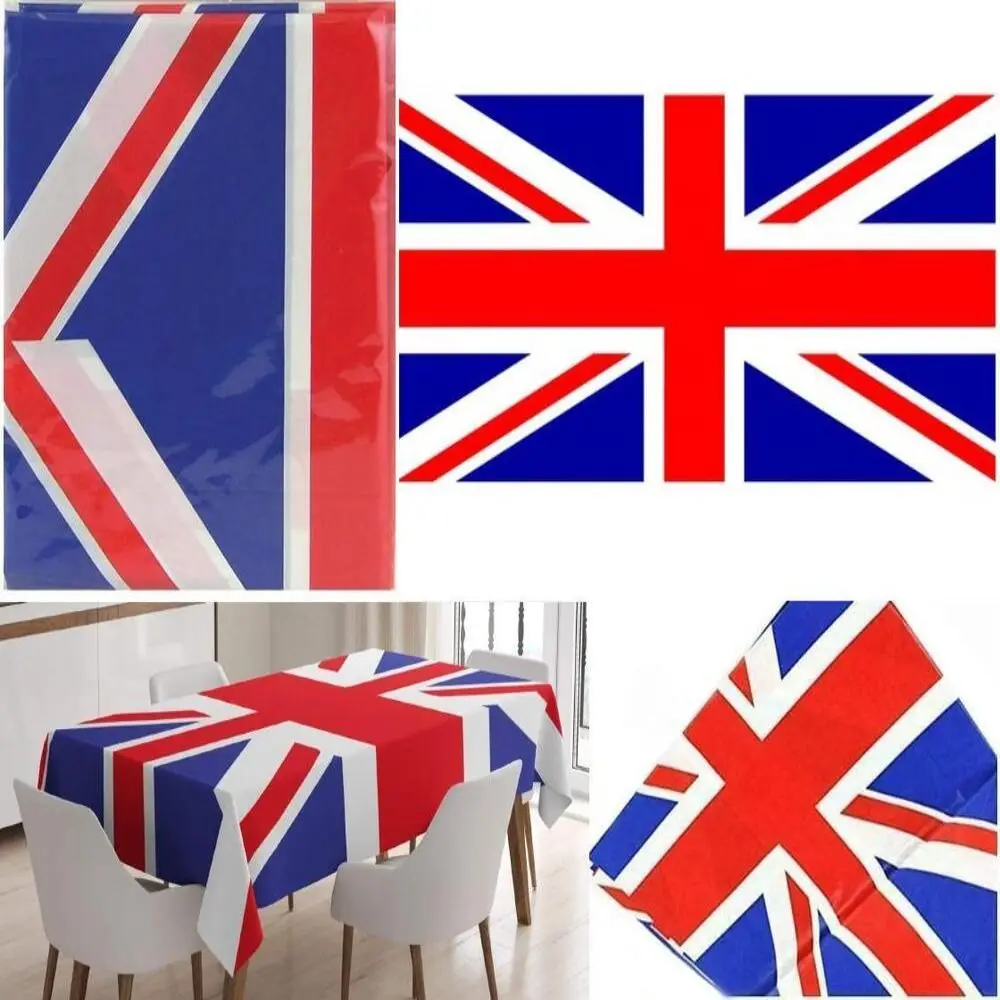 

Party Decorations King Charles Coronation Union Jack Tableware Cloth Flag Wallpaper Table Cover Home Tablecloth