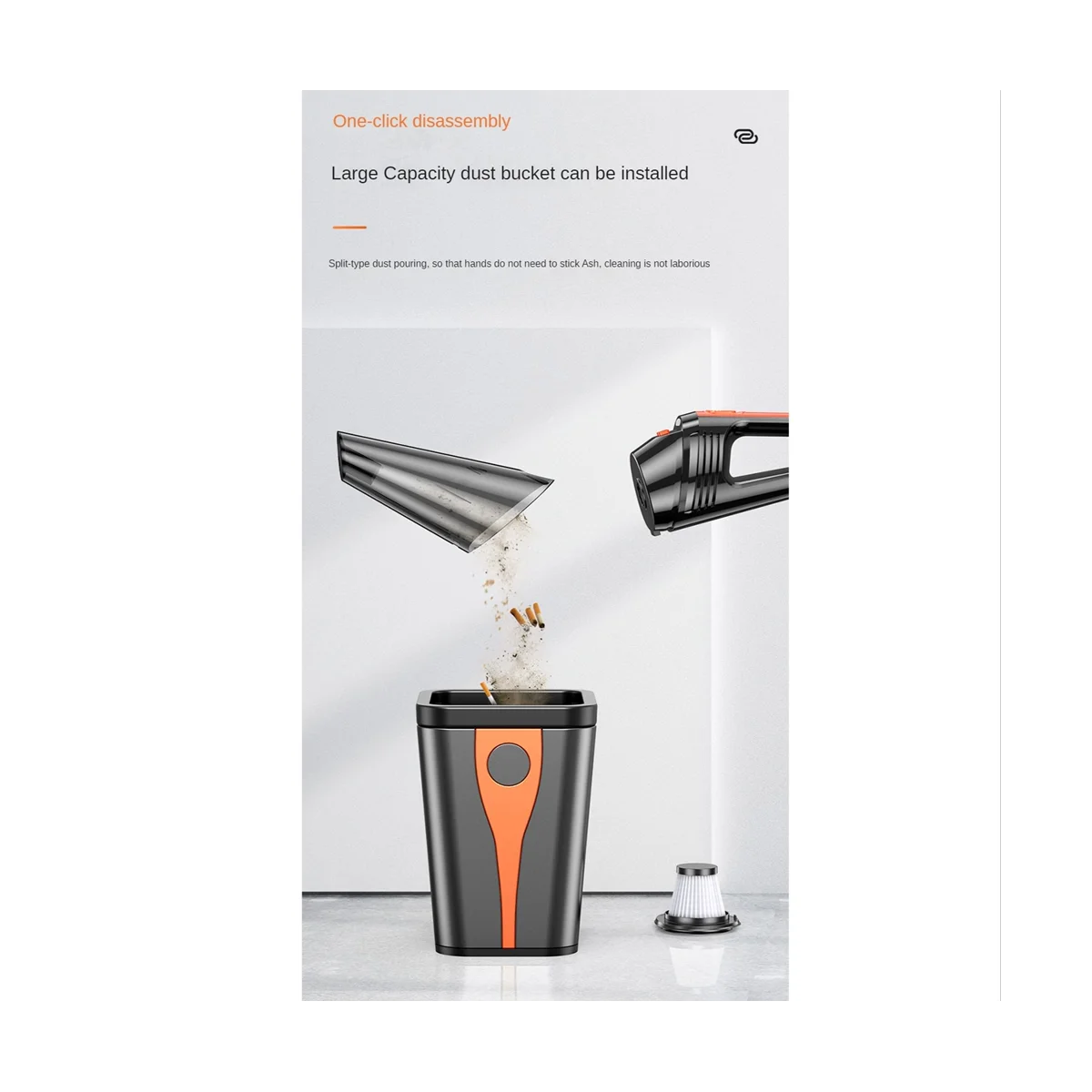 Wireless Car Vacuum Cleaner 6000Pa Strong Suction Portable Vacuum Cleaner Dual Use Handheld Cleaning Desktop 
Wireless Car Vacuum Cleaner 6000Pa Strong Suction Portable Vacuum Cleaner Dual Use Handheld Cleaning Desktop