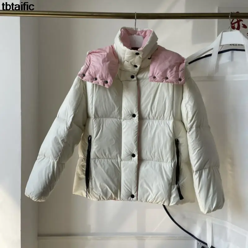

Высококачественный Женский Зимний пуховик с капюшоном 2023 Y2K, повседневная куртка, Модные Классические Теплые однобортные пальто