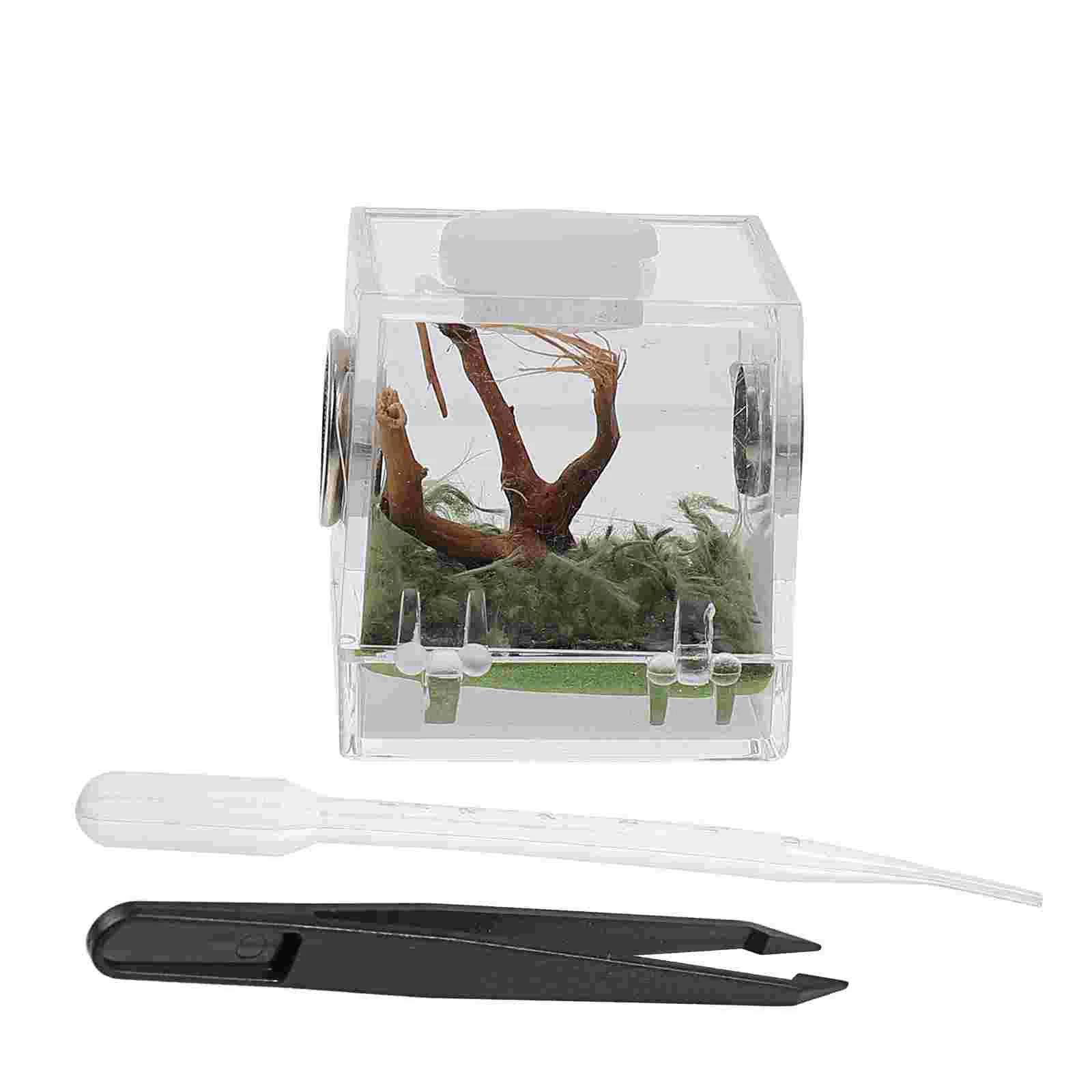 Reptile Box Breeding Spider Terrarium Feeding Habitat Case Container Tank Pet Reptiles Hatching Jumping Display Cage Anti Home
Reptile Box Breeding Spider Terrarium Feeding Habitat Case Container Tank Pet Reptiles Hatching Jumping Display Cage Anti Home