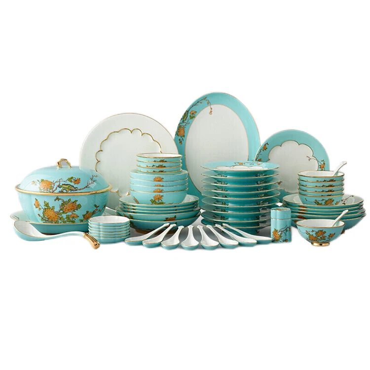 High End Nordic Ceramic Tableware Set Beauty Flowers Blue Ceramic Tableware Set
High End Nordic Ceramic Tableware Set Beauty Flowers Blue Ceramic Tableware Set