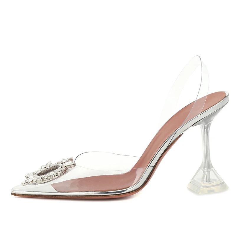 Elegant Rhinestone Wedding Shoes for Women Bridal High Heels Stilettos Slingbacks Crystal Pumps Ladies Large Size Clear Shoe
Elegant Rhinestone Wedding Shoes for Women Bridal High Heels Stilettos Slingbacks Crystal Pumps Ladies Large Size Clear Shoe