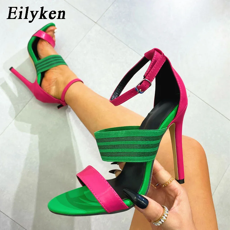 Eilyken Sexy Peep Toe High Heels Women Sandal Fashion Narrow Band Buckle Strap Cover Heel Slides Summer Party Stripper Shoes
Eilyken Sexy Peep Toe High Heels Women Sandal Fashion Narrow Band Buckle Strap Cover Heel Slides Summer Party Stripper Shoes