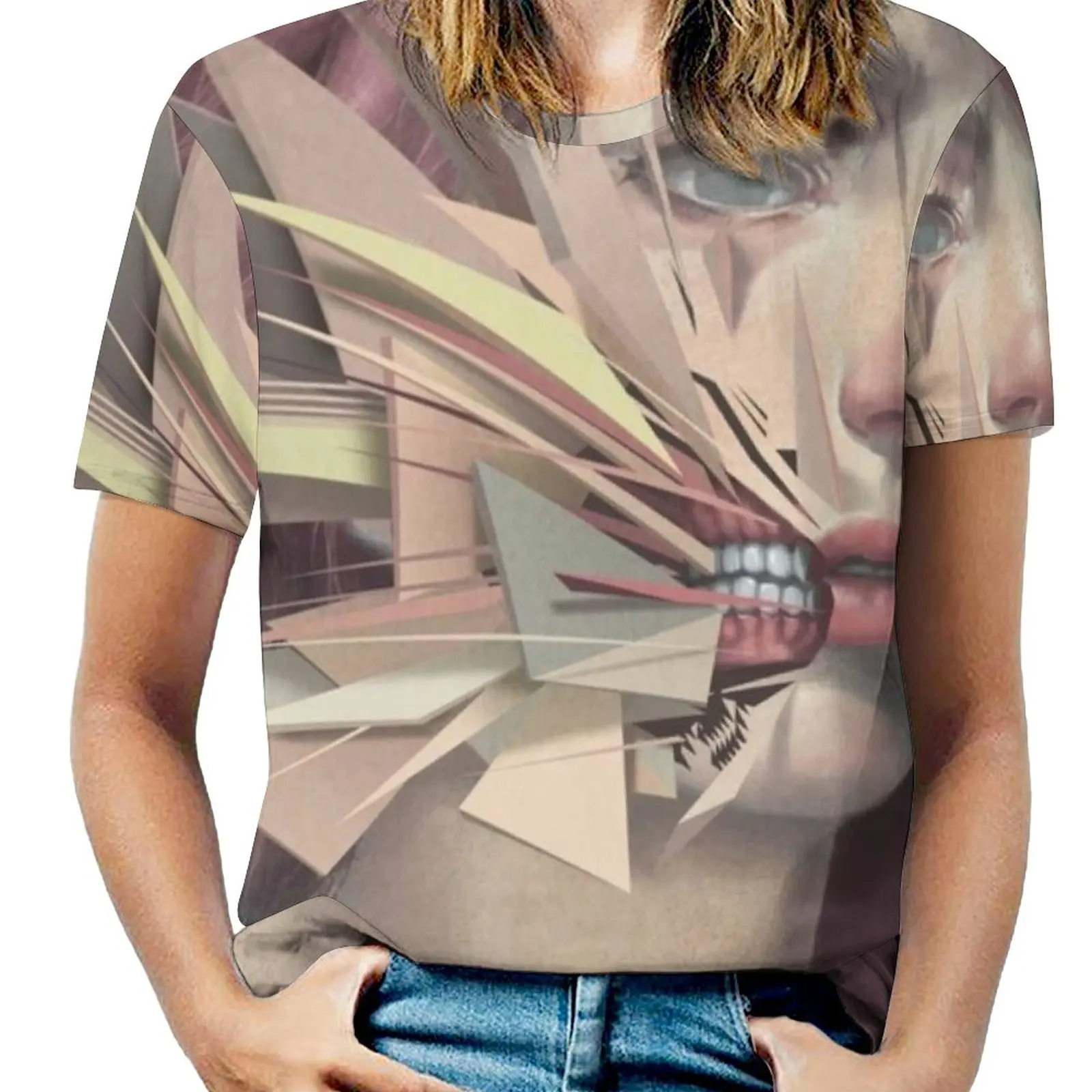 Vertices 02 Woman'S T-Shirt Spring And Summer Printed T Shirts Crew Neck Pullover Top Surreal Polygon Vertices Portrait Gum
Vertices 02 Woman'S T-Shirt Spring And Summer Printed T Shirts Crew Neck Pullover Top Surreal Polygon Vertices Portrait Gum