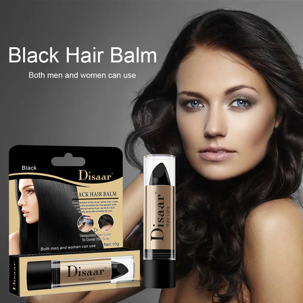 Black Hair Balm Long lasting Easy to color Portable Hair Color Modify Cream Stick Temporary Cover Up White Hair Colour 10g
Black Hair Balm Long lasting Easy to color Portable Hair Color Modify Cream Stick Temporary Cover Up White Hair Colour 10g