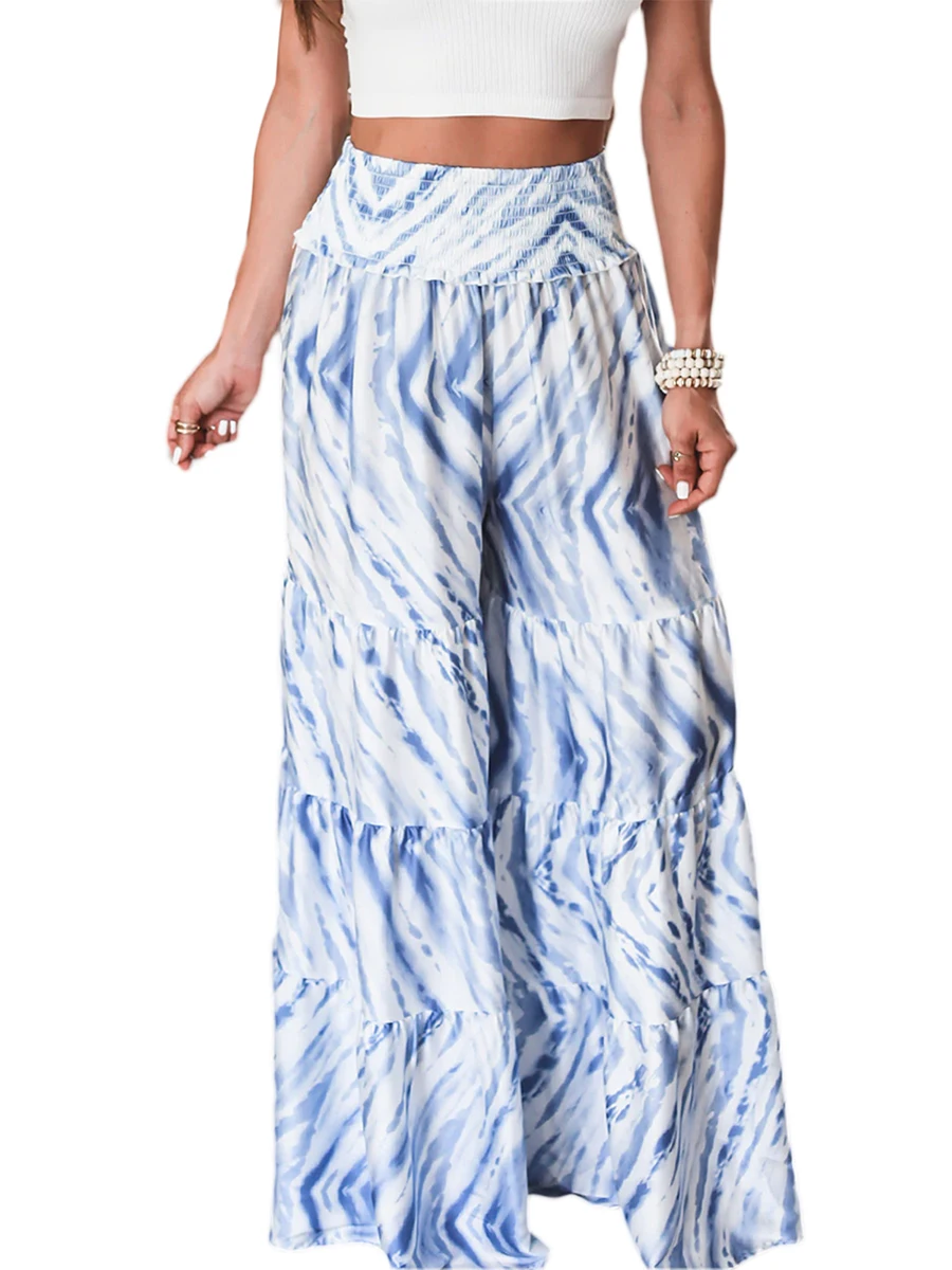 Rteyno Women s Pleated High Waist Trousers Tie-Dye Patchwork Wide-Leg Sweatpants Ruffle Casual Loose Fit Long Pants
Rteyno Women s Pleated High Waist Trousers Tie-Dye Patchwork Wide-Leg Sweatpants Ruffle Casual Loose Fit Long Pants