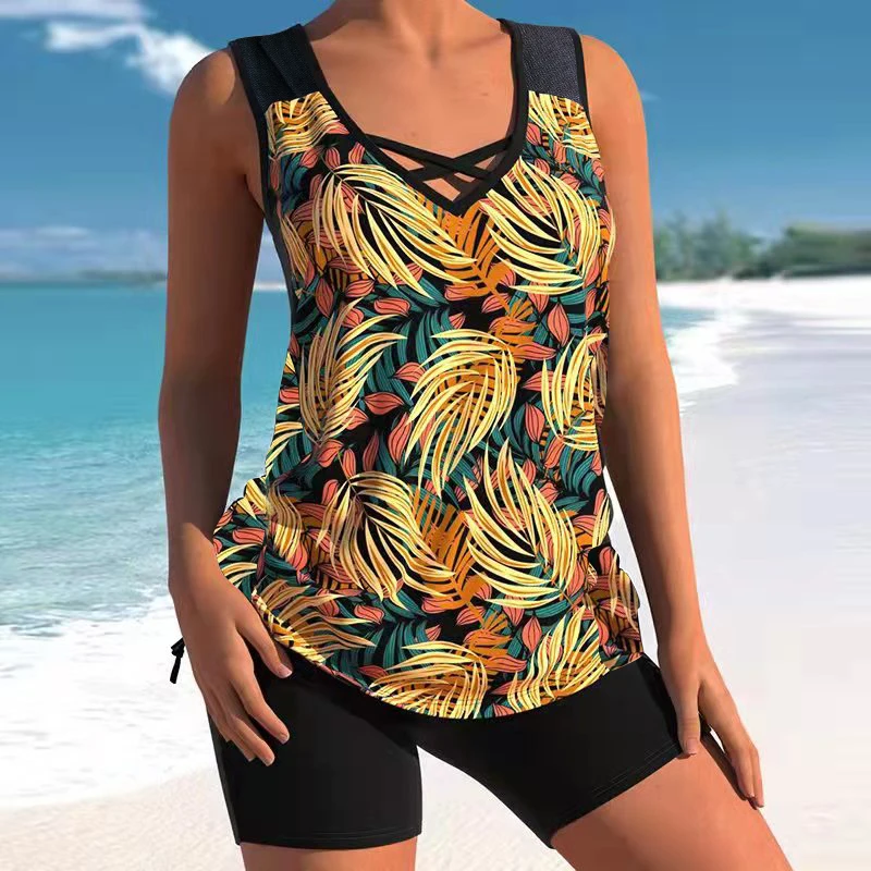 S-4XL Chest Pad High Waist Swimsuit Lady Large Size Two-piece Sexy Slim Fat Bikini Boxers Conservative Swimwear women 2022 New
S-4XL Chest Pad High Waist Swimsuit Lady Large Size Two-piece Sexy Slim Fat Bikini Boxers Conservative Swimwear women 2022 New