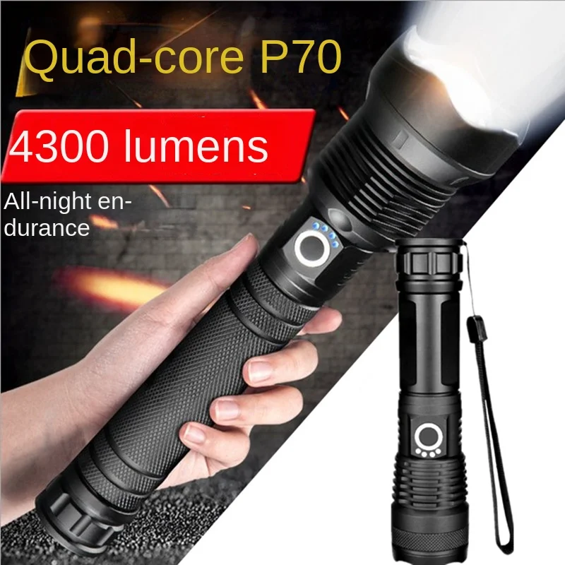 Strong Light Flashlight USB Charging Telescopic Focusing Ultra Bright Long-range Aluminum Alloy Flashlight Tactical Flashlight
Strong Light Flashlight USB Charging Telescopic Focusing Ultra Bright Long-range Aluminum Alloy Flashlight Tactical Flashlight