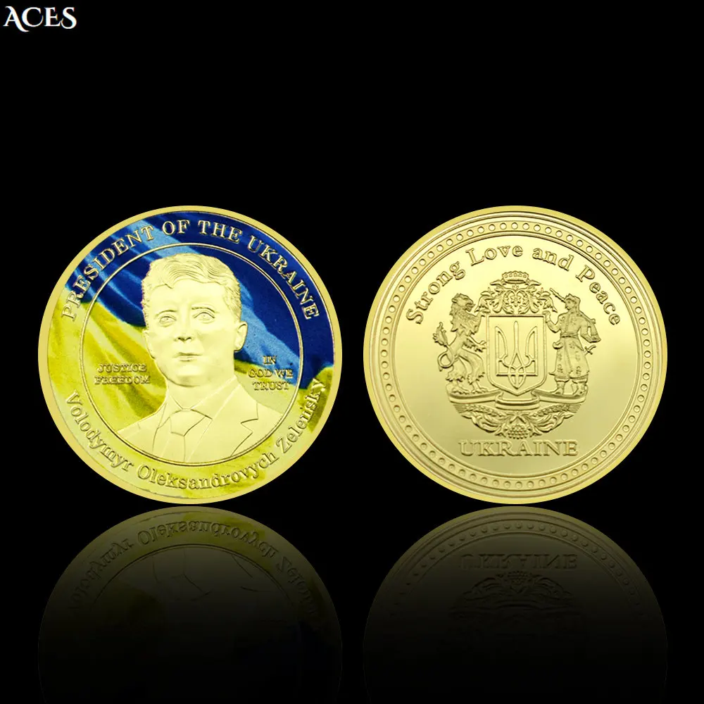 Zelensky Coin Great freedom fighter medal Ukrainian President Challenge Coin Color Plating In God We Trust Commemorative Medal
Zelensky Coin Great freedom fighter medal Ukrainian President Challenge Coin Color Plating In God We Trust Commemorative Medal