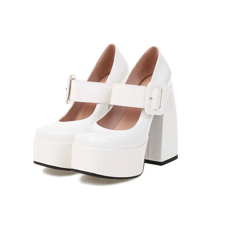 Oversize Large size Big Size Square head thick heel waterproof platform ladies high heels women shoes woman pumps 
Oversize Large size Big Size Square head thick heel waterproof platform ladies high heels women shoes woman pumps