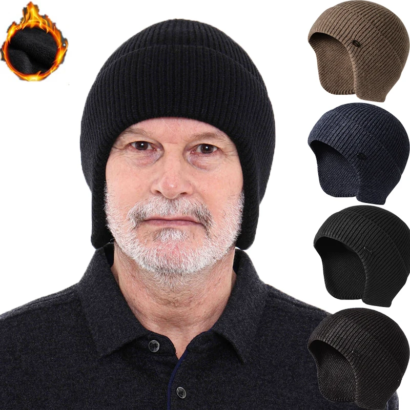 Winter Knitted Hat for Men Earmuff Ear Protector Warm Thermal Cycling Skiing Winter Outdoor Warm Thickening Plus Velvet Hat 
Winter Knitted Hat for Men Earmuff Ear Protector Warm Thermal Cycling Skiing Winter Outdoor Warm Thickening Plus Velvet Hat