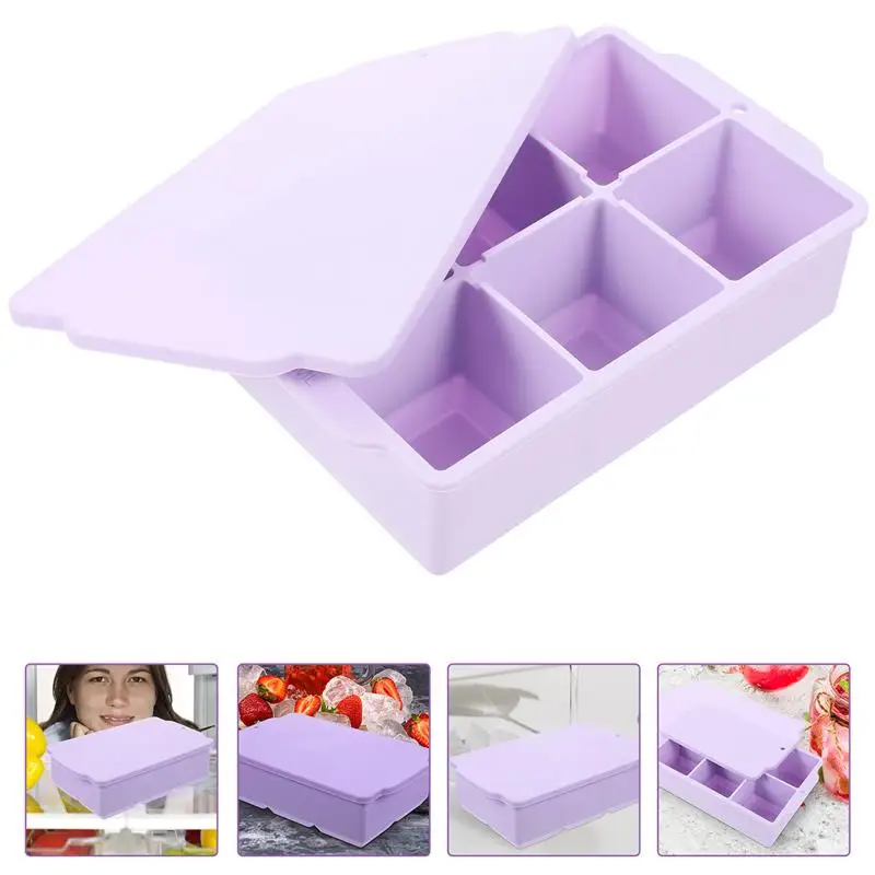 

Ice Molds Cube Tray Maker Silicone Sphere Whiskey Chocolate Square Fondant Honeycomb Soap Cookie Trays Round Lid Large Reusable