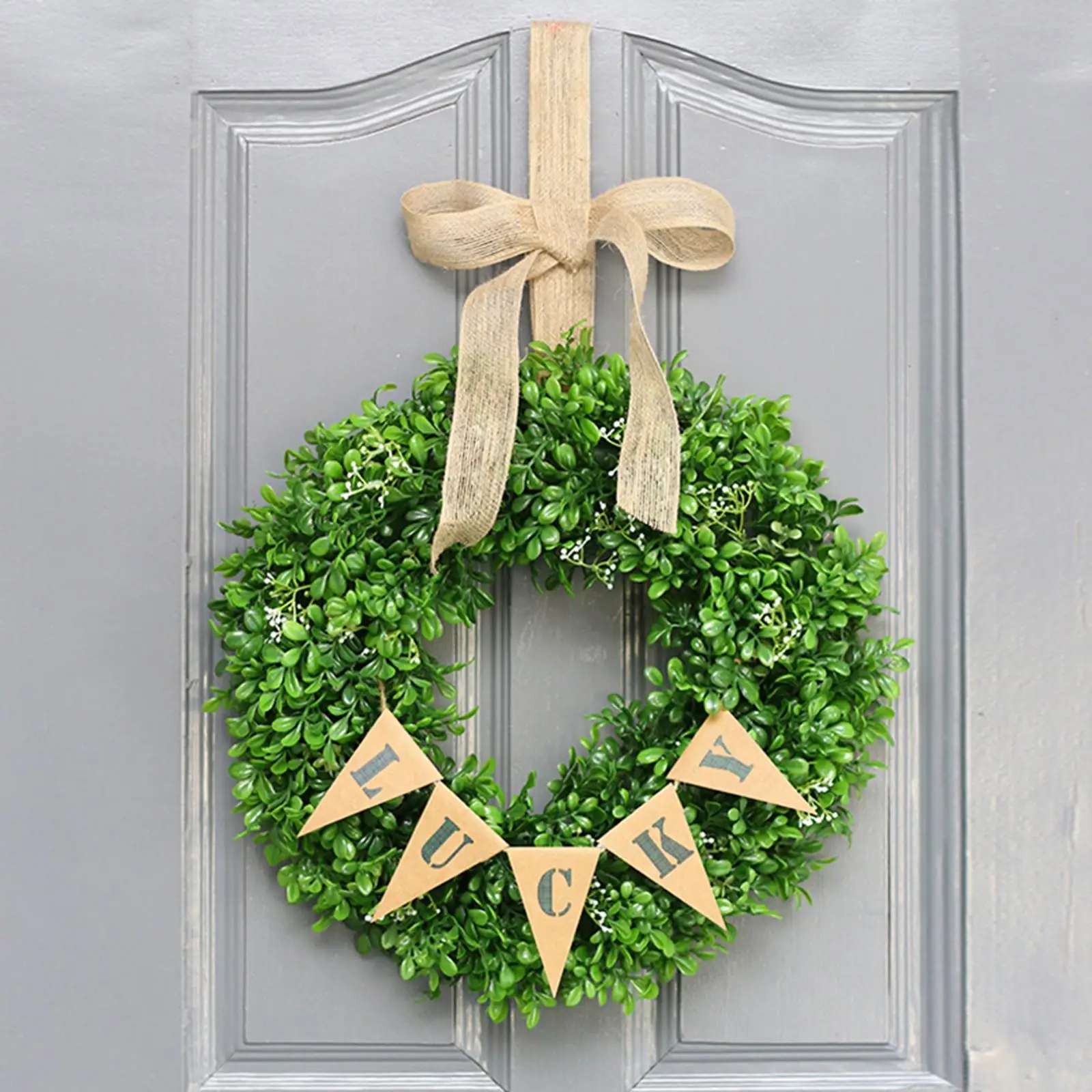 16" Faux Green Leaves Greenery Wreath ,Durable Materials Indoor Outdoor Suit for All Scenarios
16" Faux Green Leaves Greenery Wreath ,Durable Materials Indoor Outdoor Suit for All Scenarios