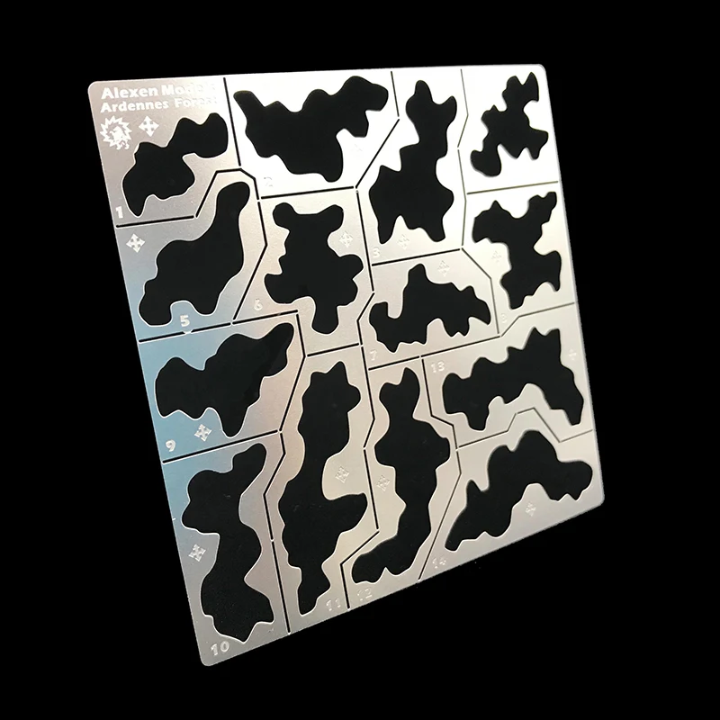 Black Forest Camo universal 1/100 1/35 Stainless Steel Hollowed out Spray plate 80x80mm
Black Forest Camo universal 1/100 1/35 Stainless Steel Hollowed out Spray plate 80x80mm