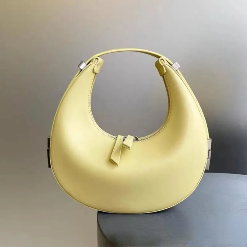 

Korean Minority Designer Single Shoulder Underarm Bag for Women Vintage Cow Leather Women's Handbags 2023 Trend New Purses