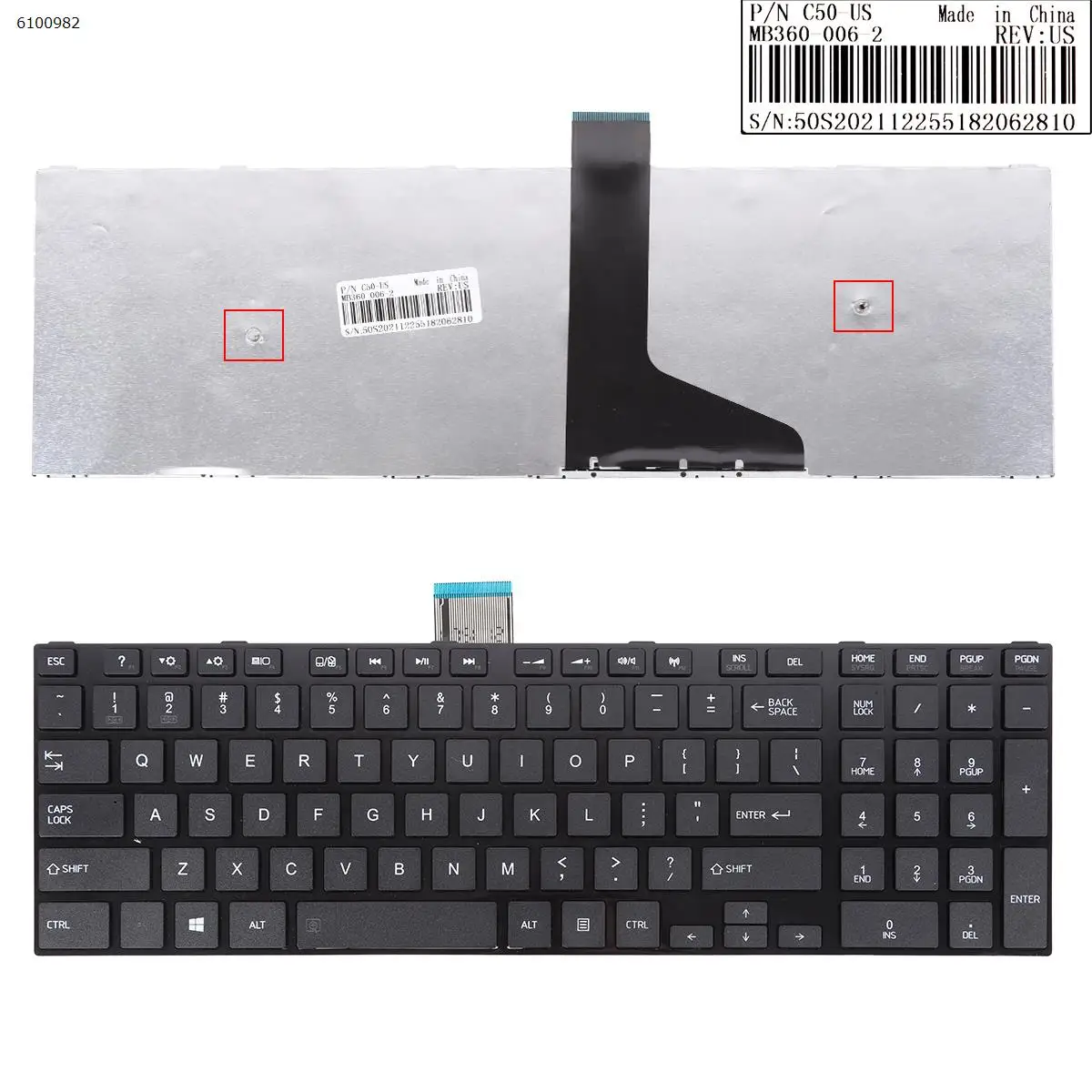 Клавиатура для ноутбука US для TOSHIBA C50 C55D c50-a c50d-a C50dt-A L70-A L70D-A L70t-A L75-A черный
Клавиатура для ноутбука US для TOSHIBA C50 C55D c50-a c50d-a C50dt-A L70-A L70D-A L70t-A L75-A черный