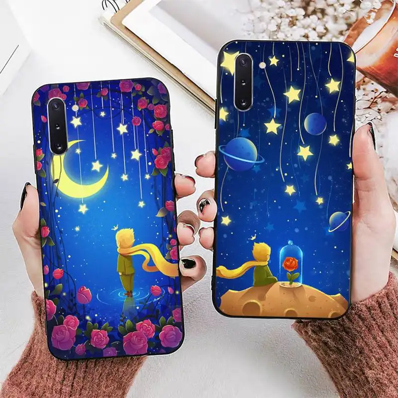 

The Little Prince Starry Sky Phone Case for Redmi 8 9 9A for Samsung J5 J6 Note9 for Huawei NOVA3E Mate20lite cover