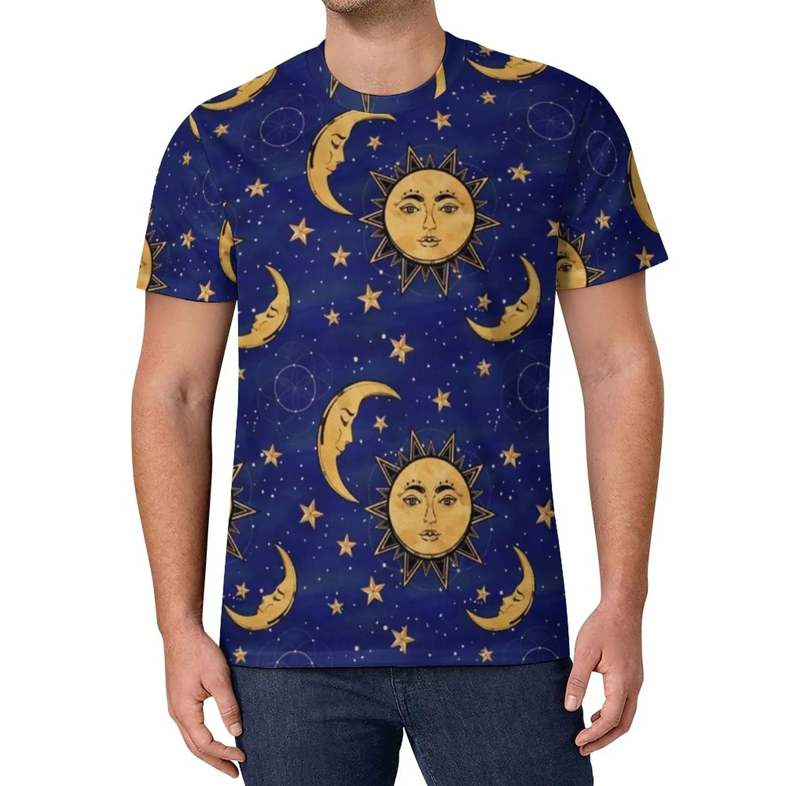 Sun Stars Celestial T Shirt Man Vintage Moon Streetwear T Shirts Summer Novelty Tees Graphic Oversized Clothing
Sun Stars Celestial T Shirt Man Vintage Moon Streetwear T Shirts Summer Novelty Tees Graphic Oversized Clothing