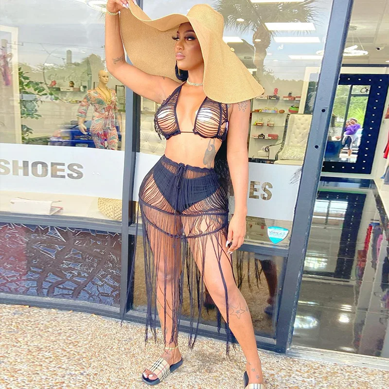 Hot Tassel Solid Bikini Cover-ups 2022 Summer Women Sexy Backless See Through 2 Piece Set Holiday Beach Swimsuit Skirts Matching
Hot Tassel Solid Bikini Cover-ups 2022 Summer Women Sexy Backless See Through 2 Piece Set Holiday Beach Swimsuit Skirts Matching
