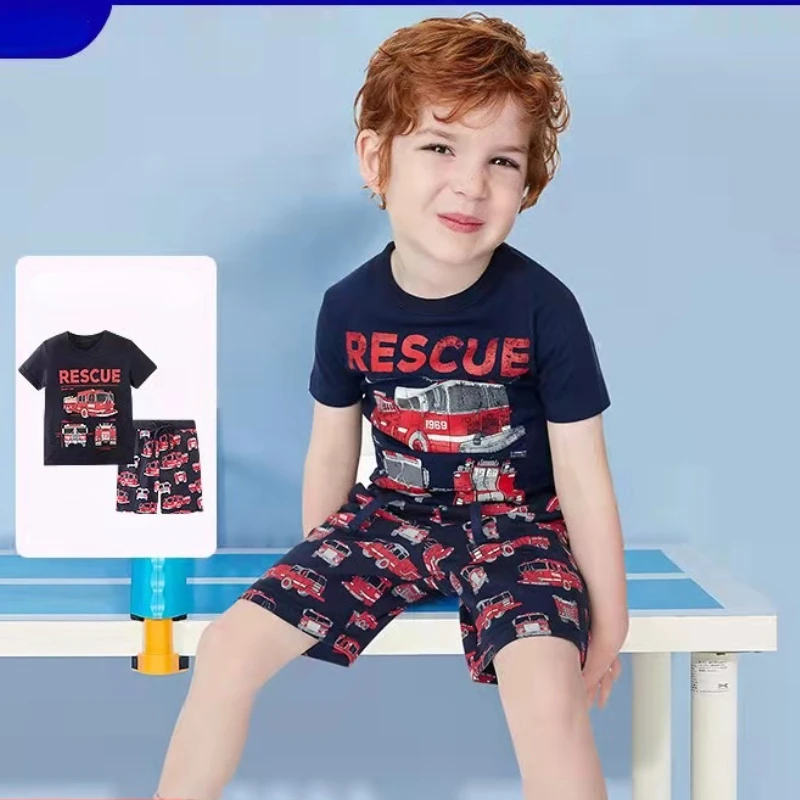 New Summer Boys' Foreign Style Middle Children's Short Sleeve Round Neck Printed Cotton T-shirt Fashion Suit Children's Wear
New Summer Boys' Foreign Style Middle Children's Short Sleeve Round Neck Printed Cotton T-shirt Fashion Suit Children's Wear